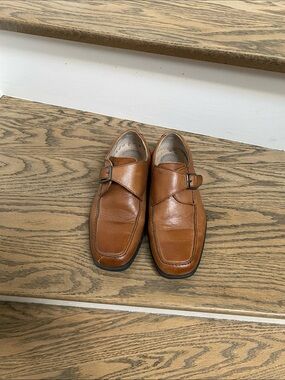 Florsheim boys Leather Single Monk Strap dress shoes